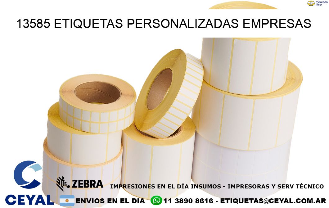 13585 Etiquetas personalizadas empresas