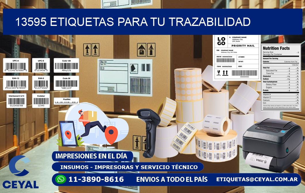 13595 etiquetas para tu trazabilidad