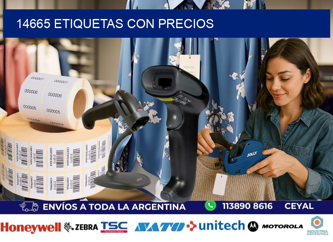 14665 etiquetas con precios