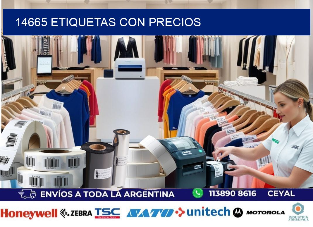 14665 etiquetas con precios