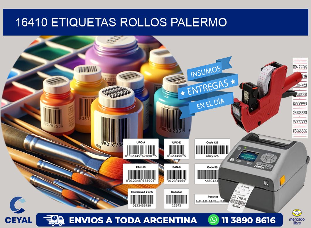 16410 etiquetas rollos PALERMO