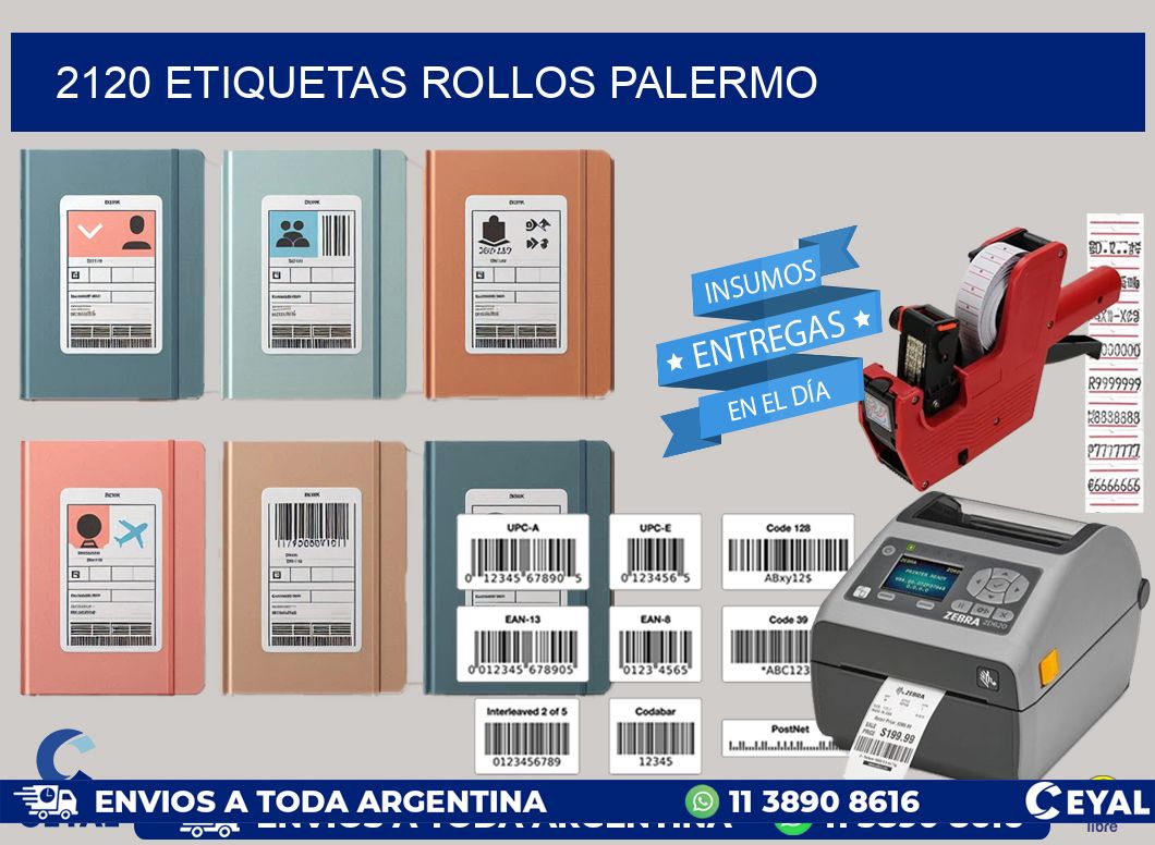 2120 etiquetas rollos PALERMO