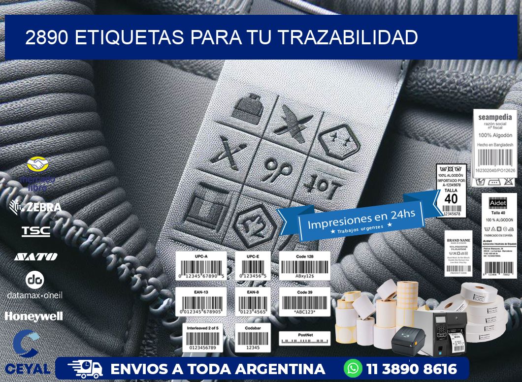 2890 etiquetas para tu trazabilidad