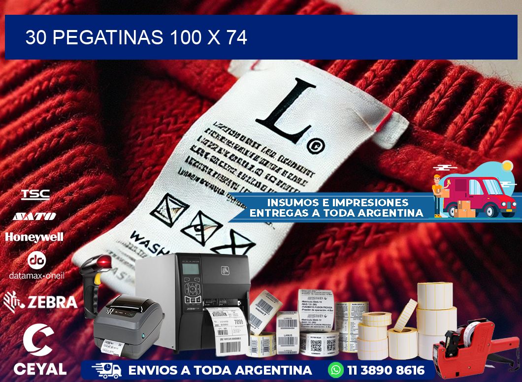 30 PEGATINAS 100 x 74