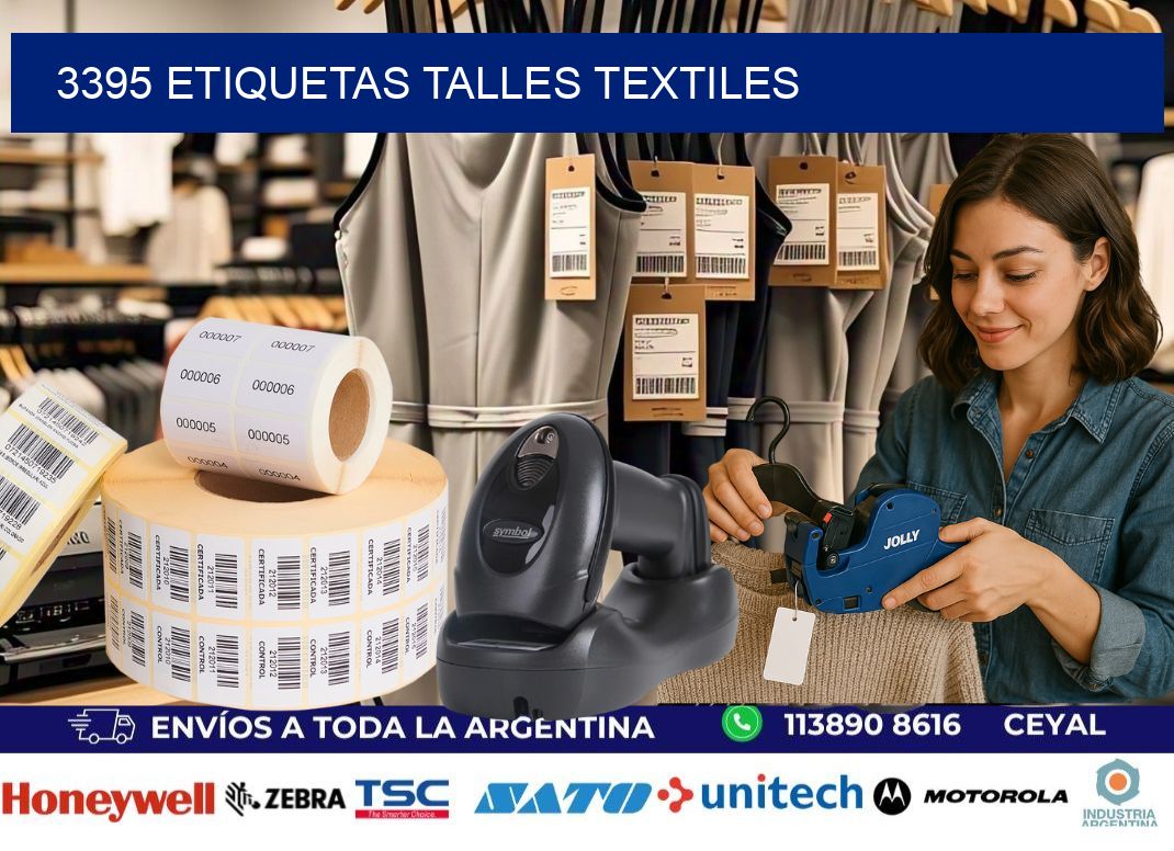 3395 ETIQUETAS TALLES TEXTILES