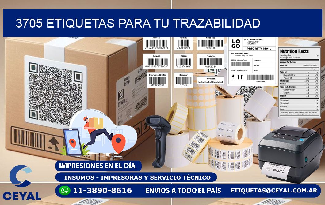 3705 etiquetas para tu trazabilidad