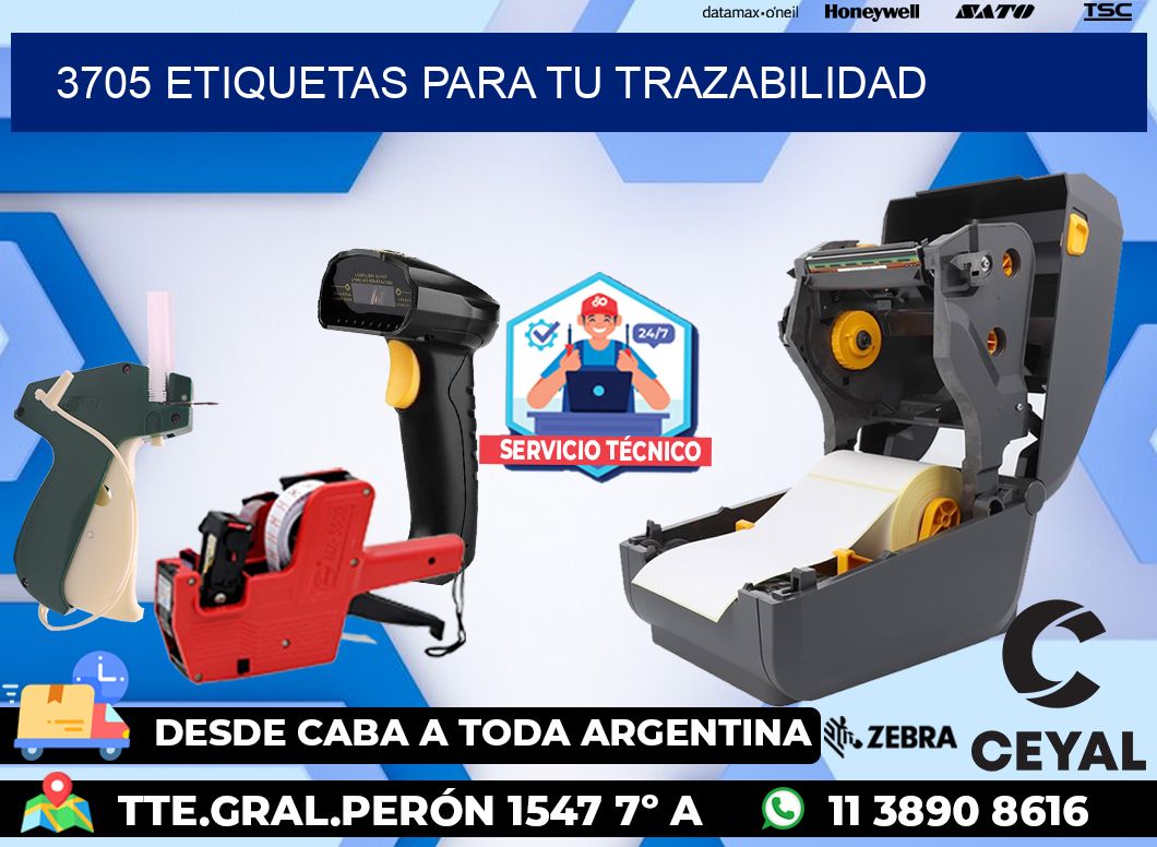 3705 etiquetas para tu trazabilidad