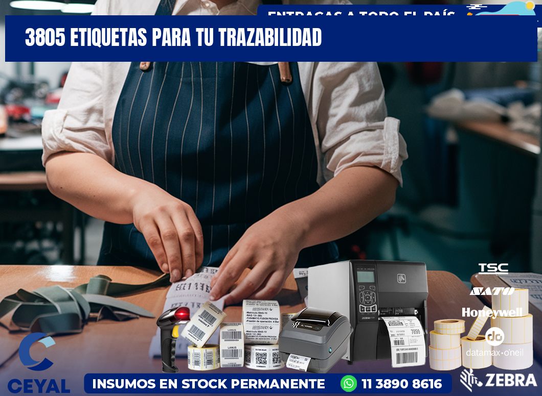3805 etiquetas para tu trazabilidad