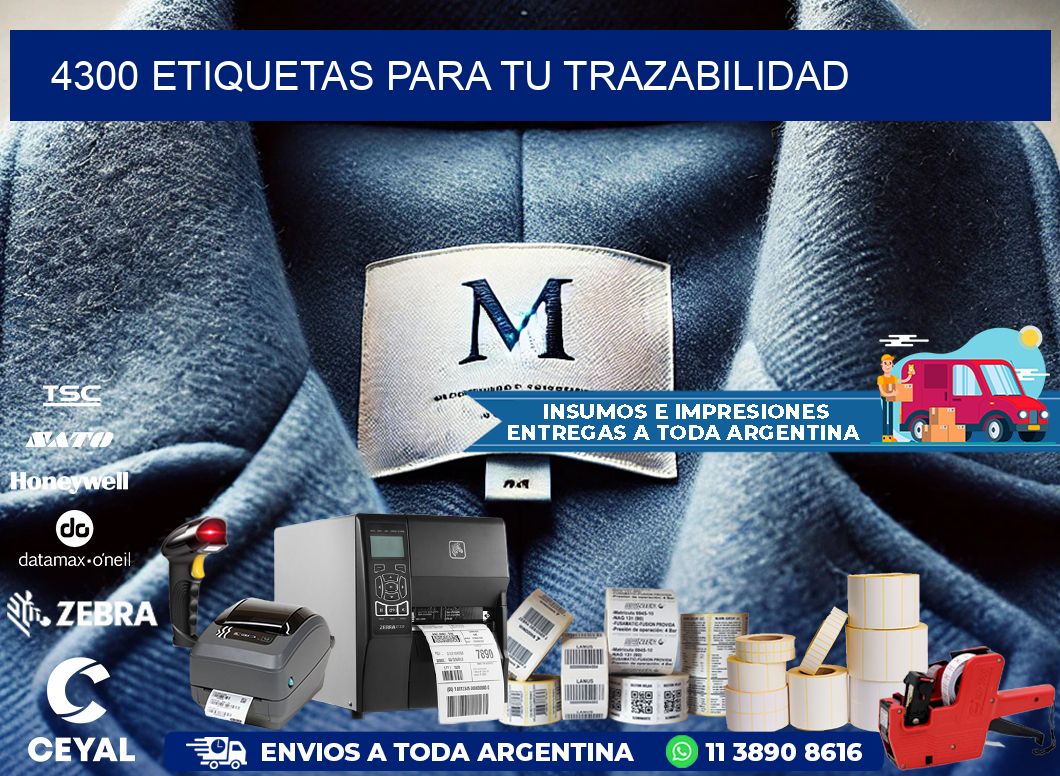 4300 etiquetas para tu trazabilidad