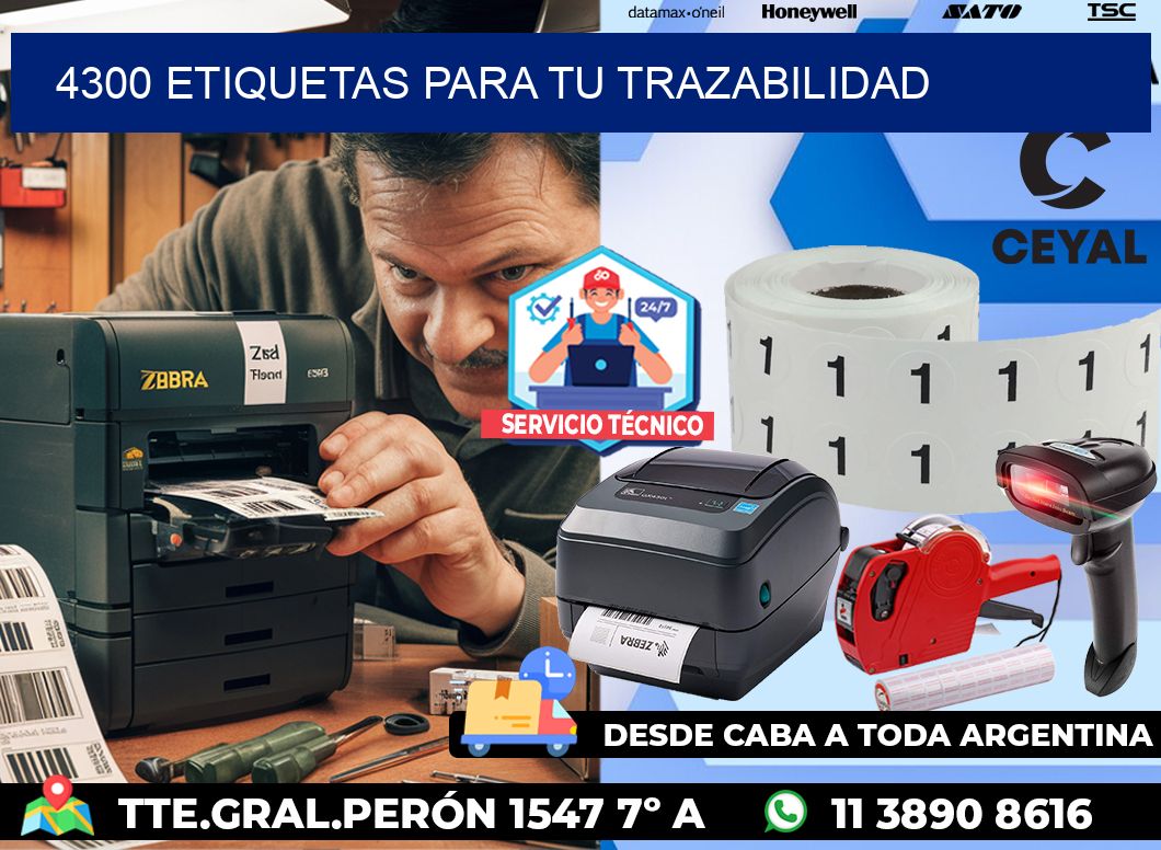 4300 etiquetas para tu trazabilidad