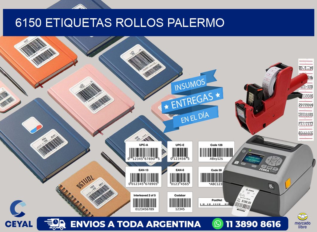 6150 etiquetas rollos PALERMO