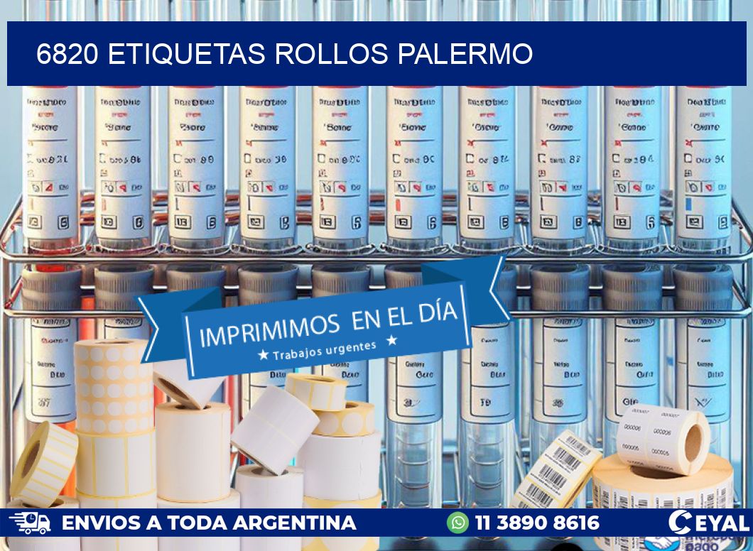 6820 etiquetas rollos PALERMO