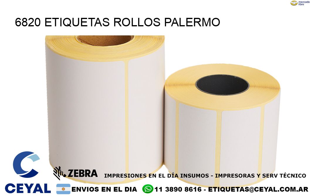 6820 etiquetas rollos PALERMO