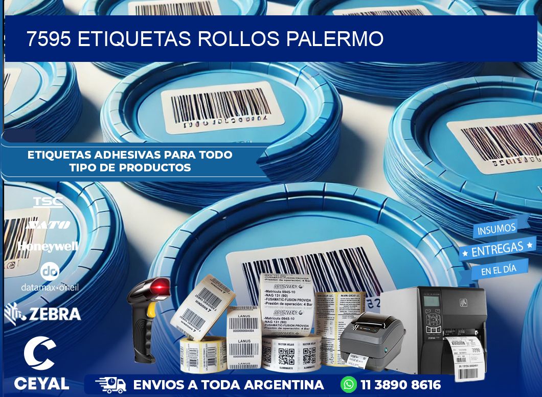 7595 etiquetas rollos PALERMO