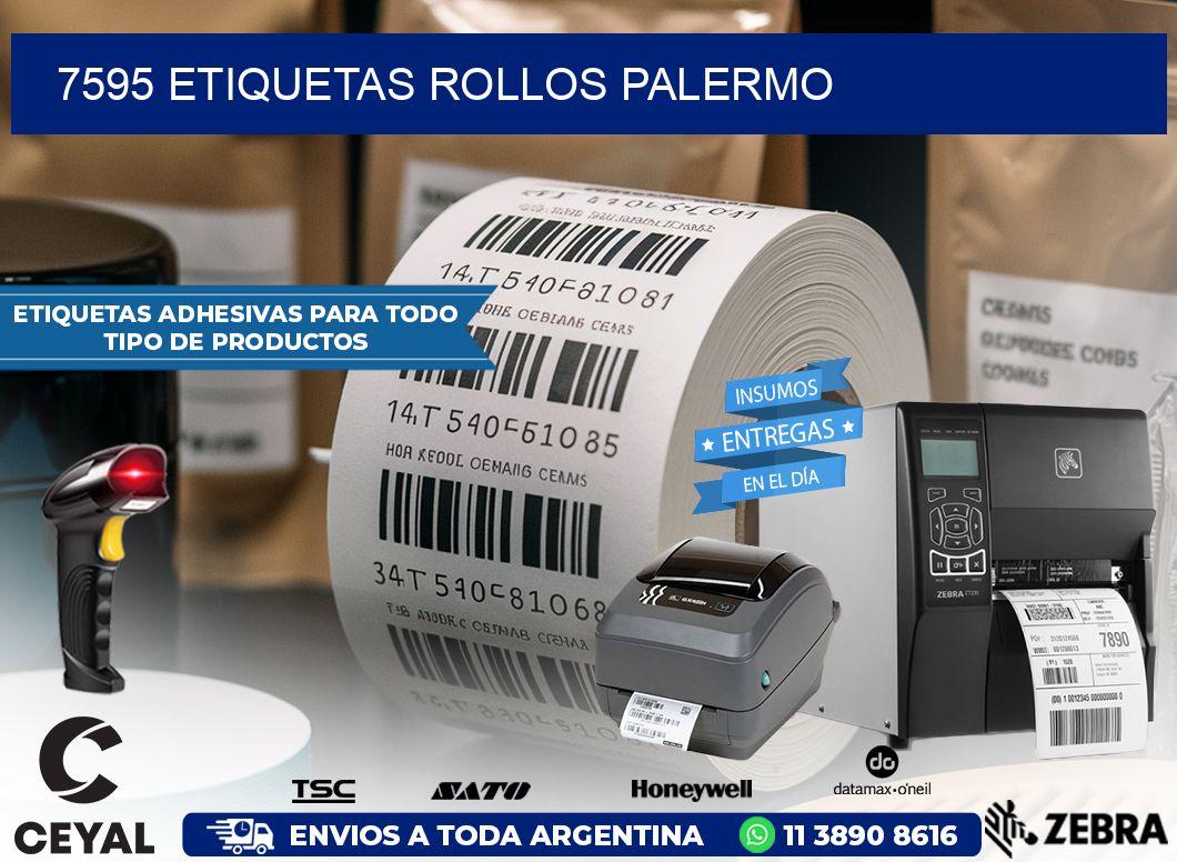 7595 etiquetas rollos PALERMO