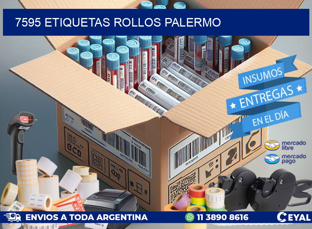 7595 etiquetas rollos PALERMO