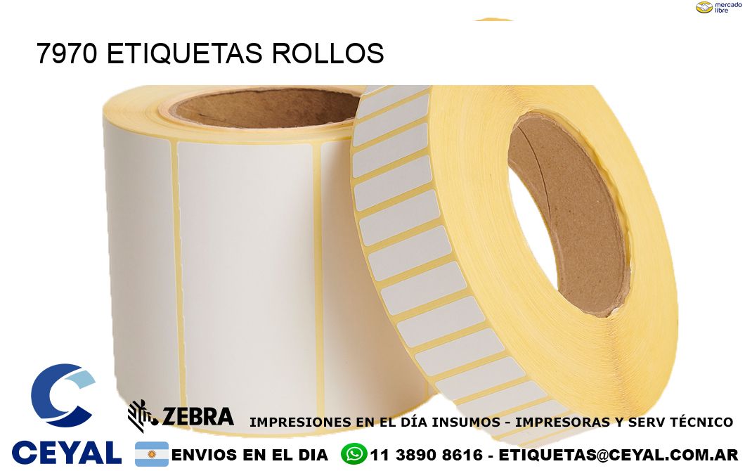 7970 etiquetas rollos