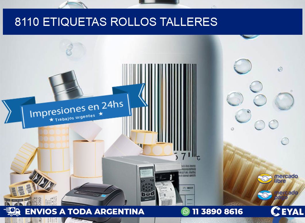 8110 etiquetas rollos TALLERES