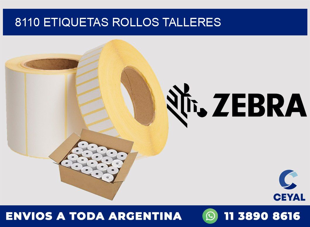 8110 etiquetas rollos TALLERES