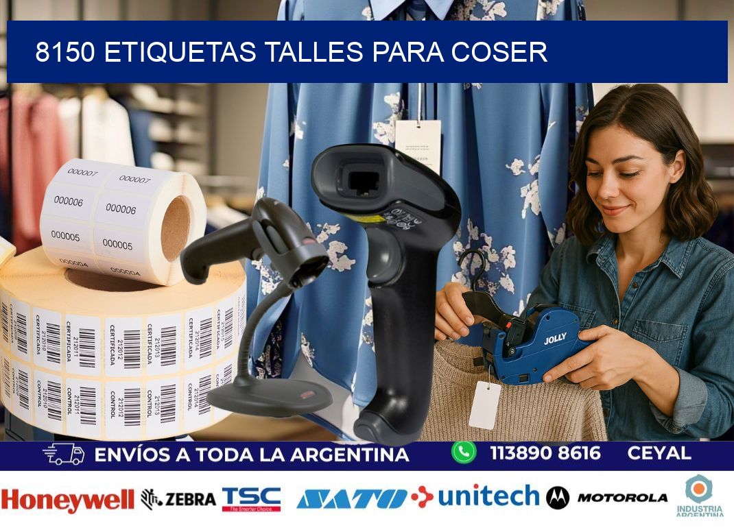 8150 ETIQUETAS TALLES PARA COSER