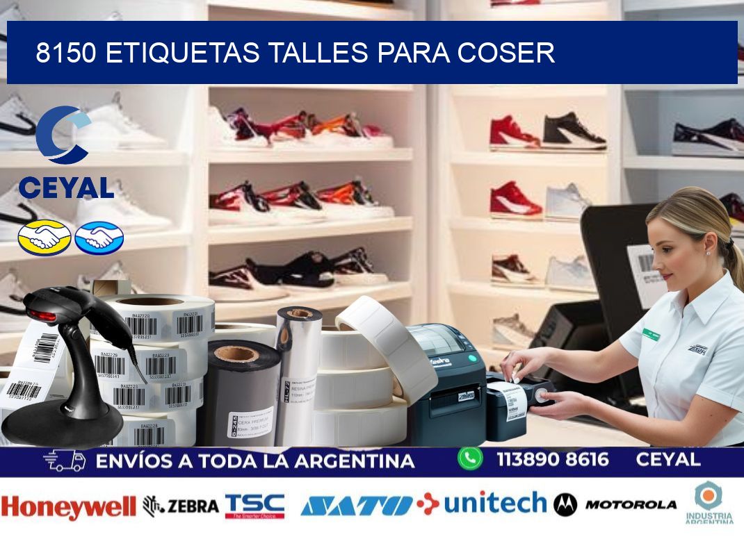 8150 ETIQUETAS TALLES PARA COSER