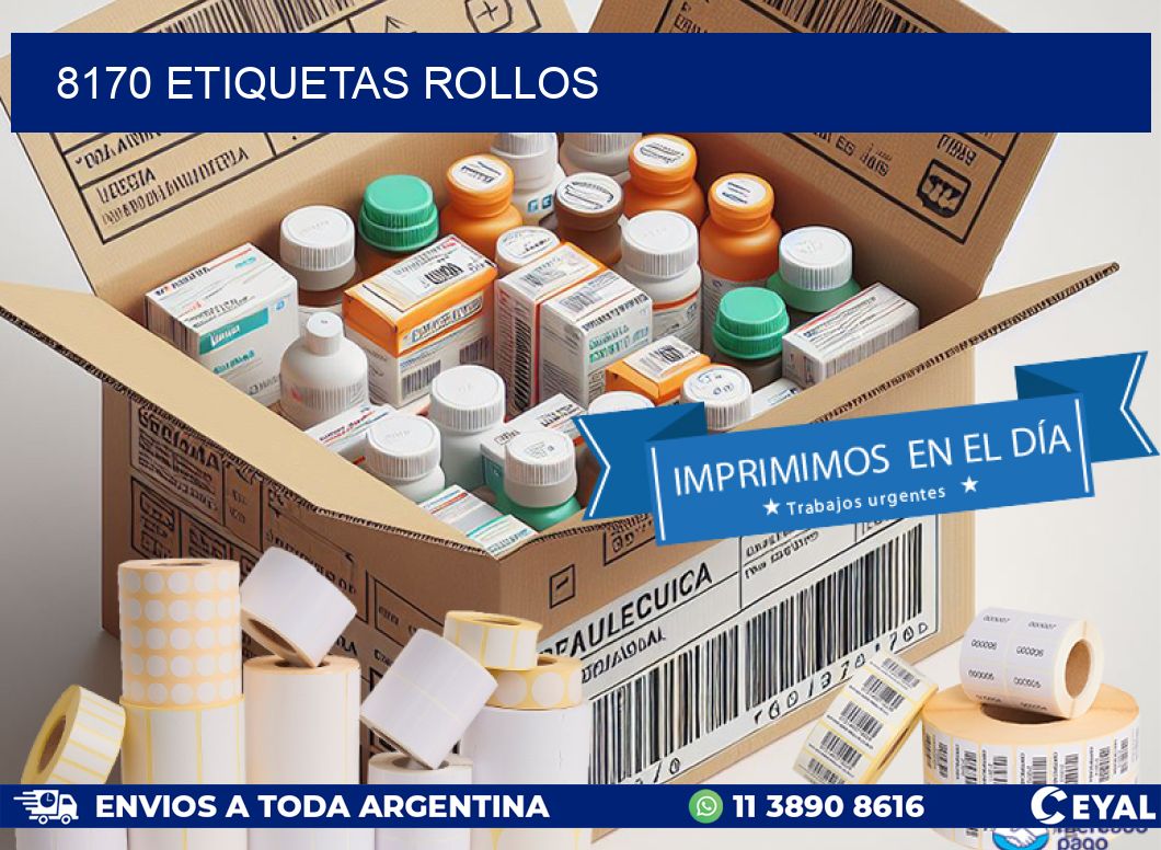 8170 etiquetas rollos