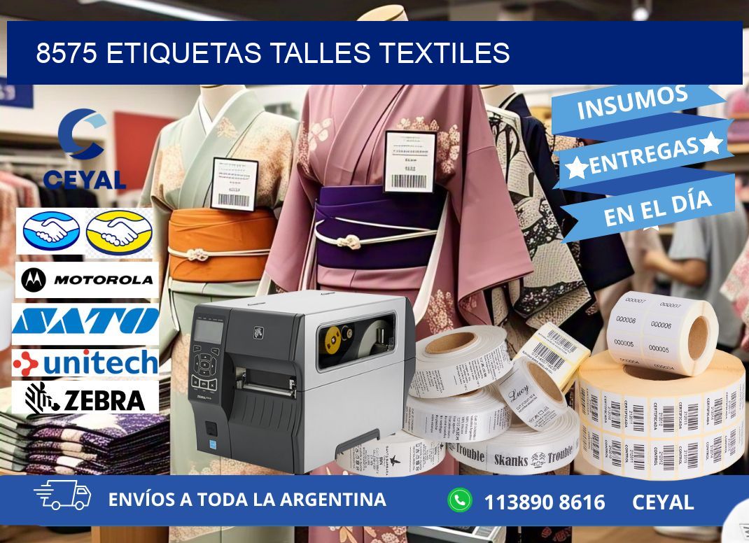 8575 ETIQUETAS TALLES TEXTILES