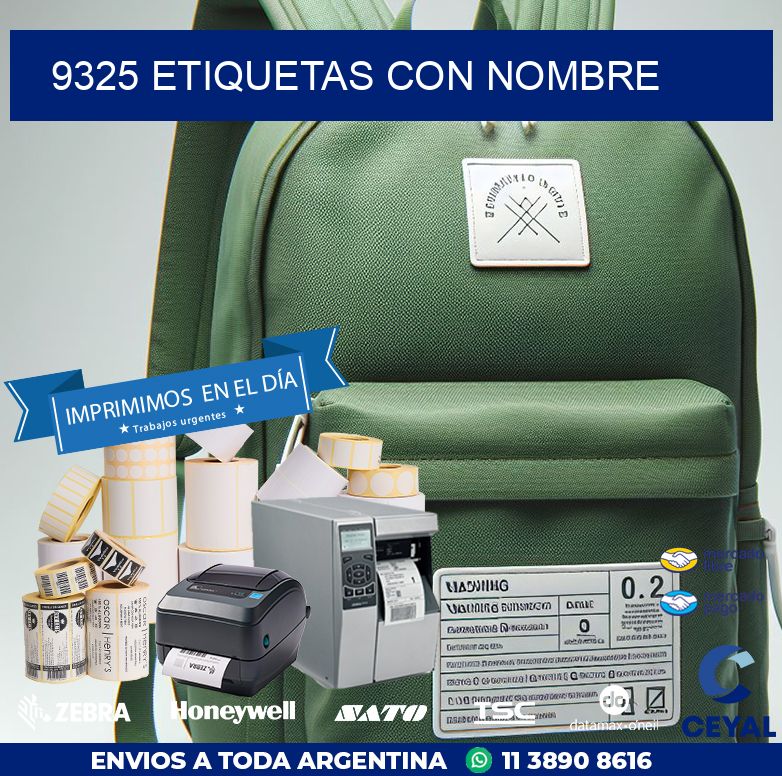 9325 etiquetas con nombre