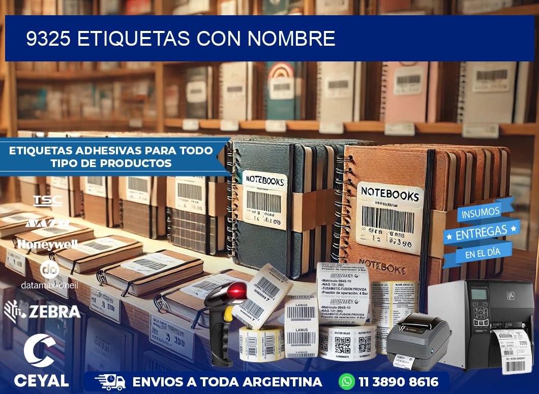 9325 etiquetas con nombre