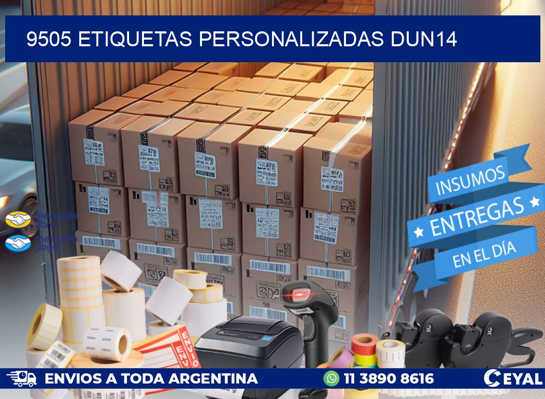 9505 Etiquetas personalizadas dun14