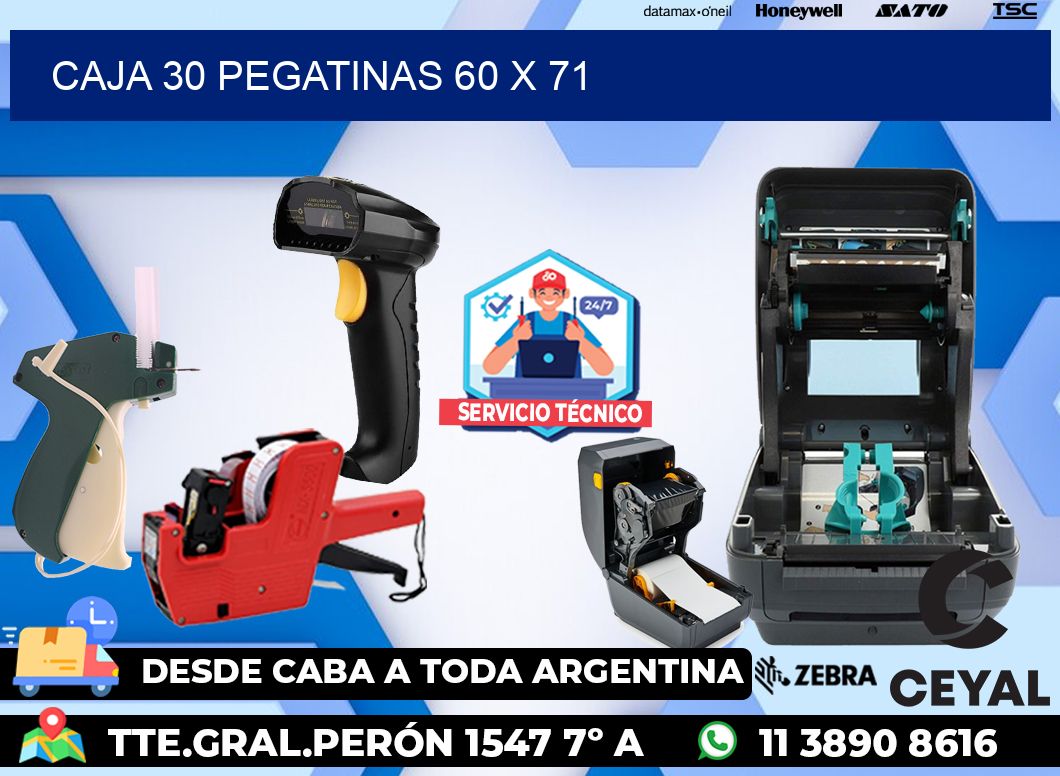 CAJA 30 PEGATINAS 60 x 71