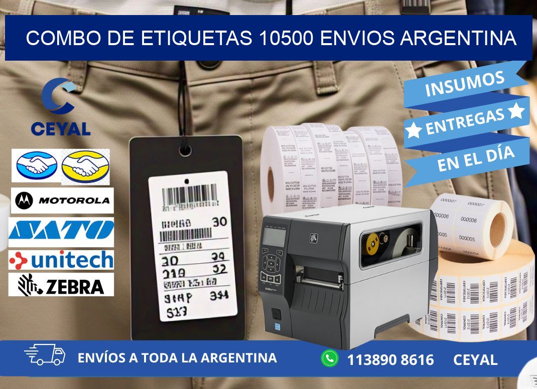 Combo de etiquetas 10500 ENVIOS ARGENTINA