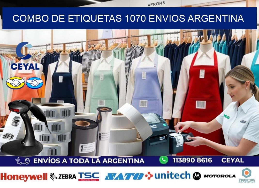 Combo de etiquetas 1070 ENVIOS ARGENTINA
