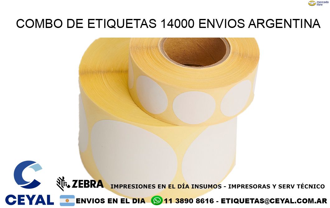 Combo de etiquetas 14000 ENVIOS ARGENTINA