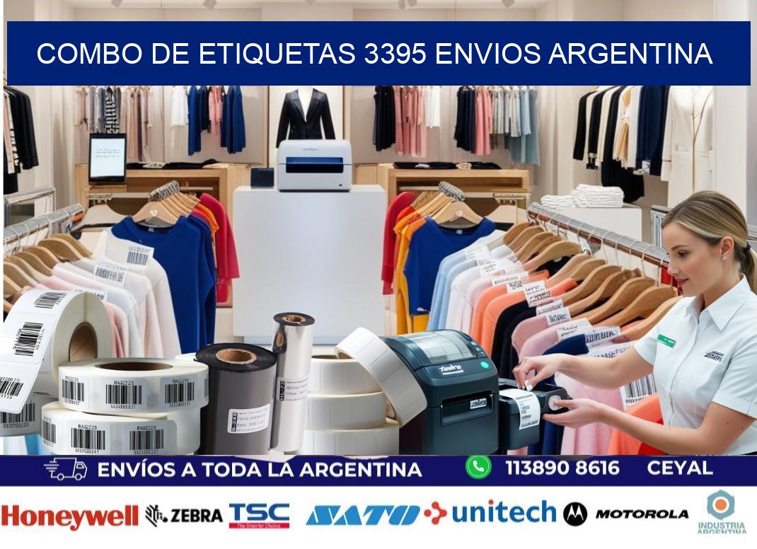 Combo de etiquetas 3395 ENVIOS ARGENTINA