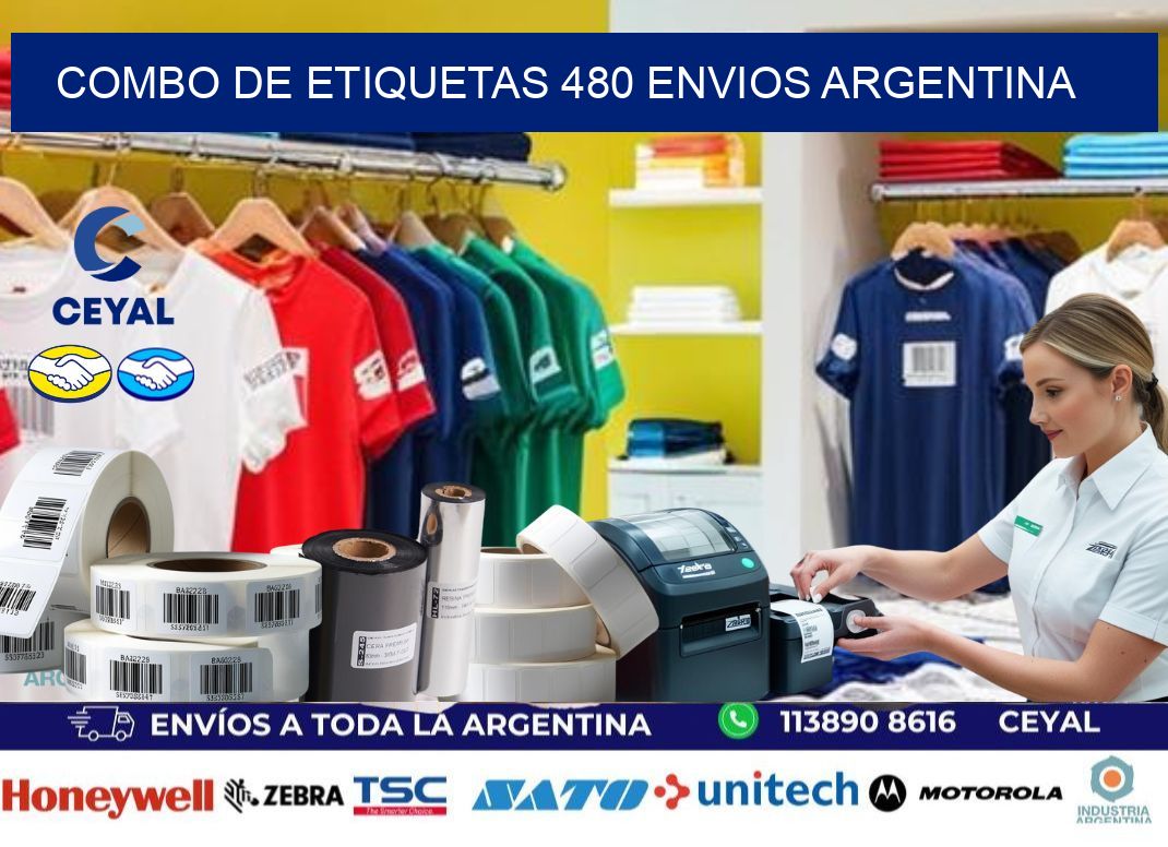 Combo de etiquetas 480 ENVIOS ARGENTINA