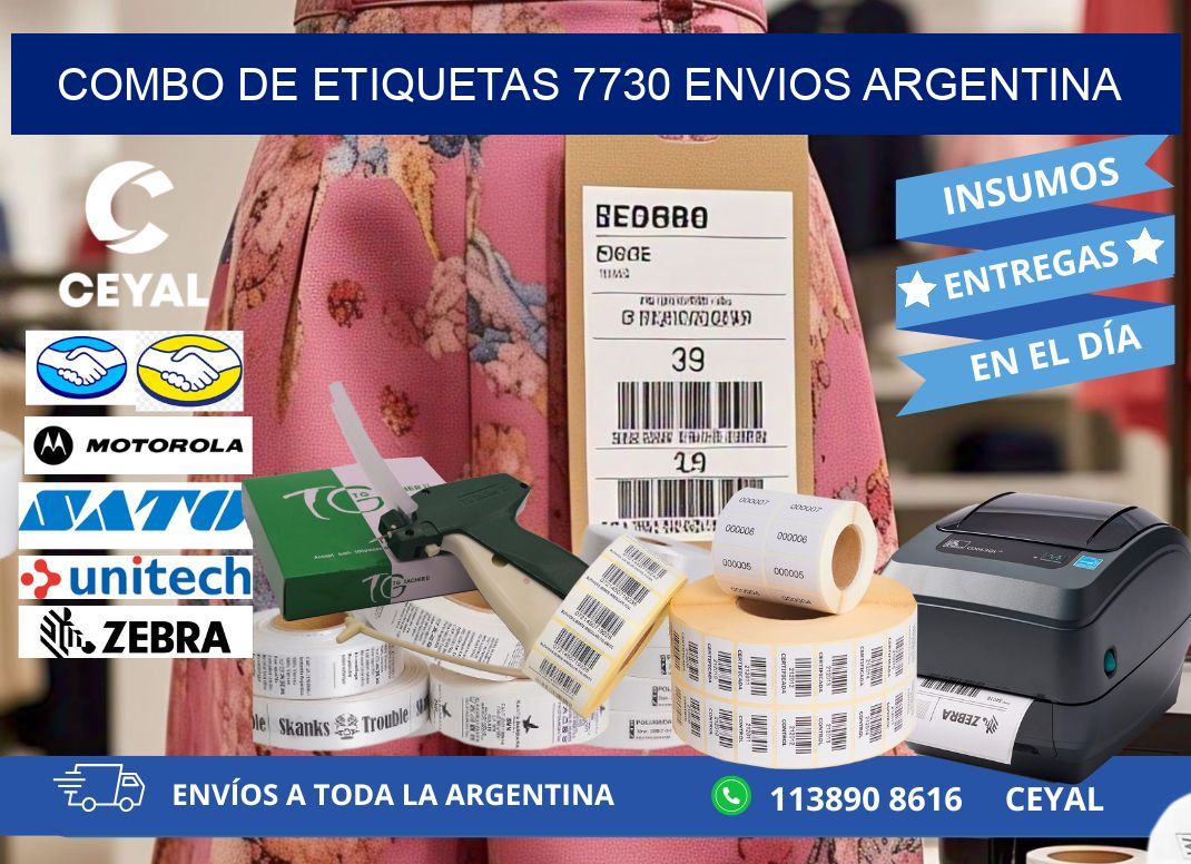 Combo de etiquetas 7730 ENVIOS ARGENTINA