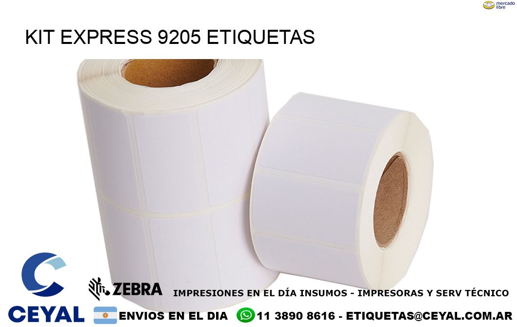 Kit express 9205 etiquetas