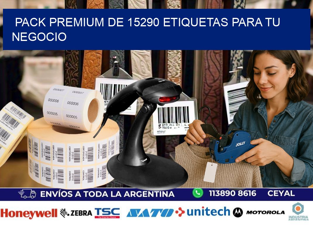 Pack premium de 15290 etiquetas para tu negocio