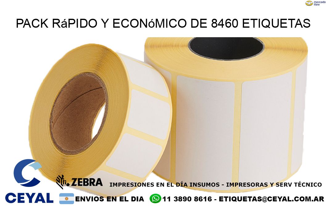 Pack rápido y económico de 8460 etiquetas