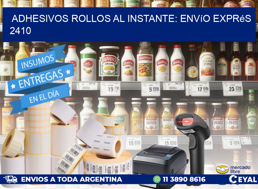 Adhesivos rollos al Instante: Envío Exprés 2410