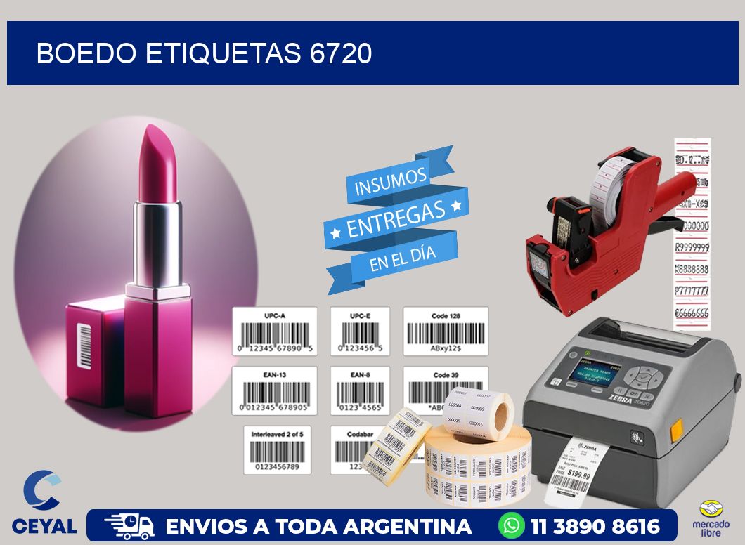 Boedo etiquetas 6720
