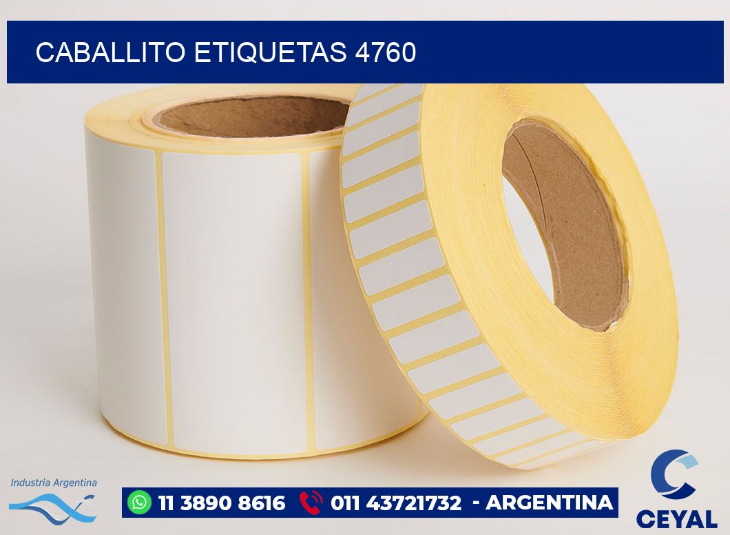 Caballito etiquetas 4760