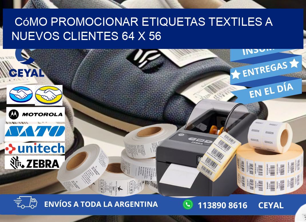 Cómo Promocionar Etiquetas Textiles a Nuevos Clientes 64 x 56