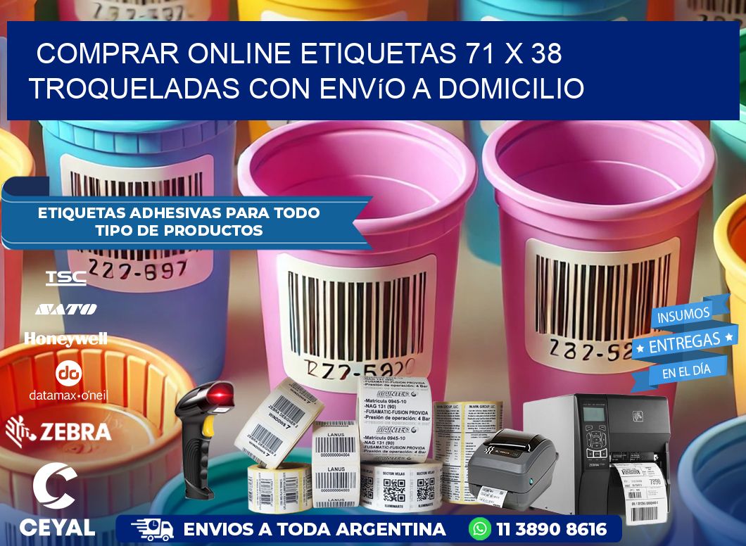 Comprar online etiquetas 71 x 38 troqueladas con envío a domicilio