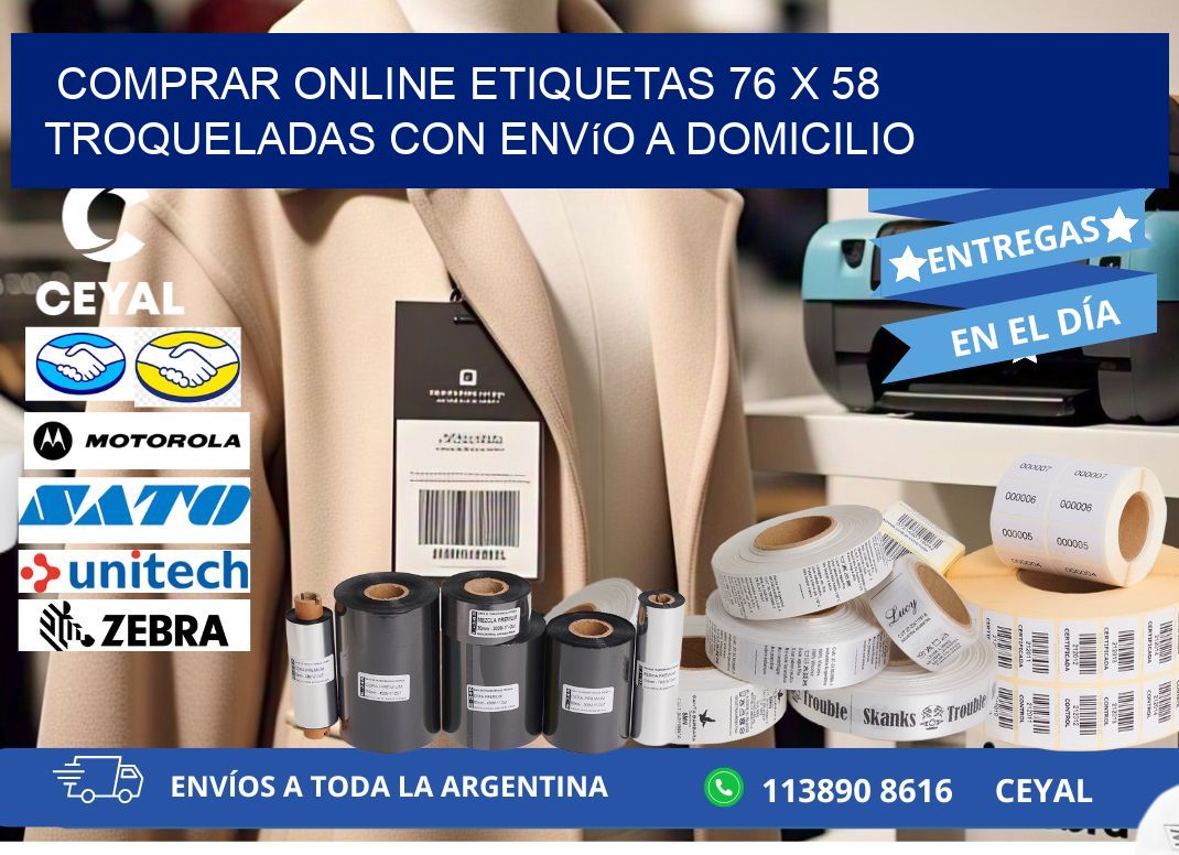 Comprar online etiquetas 76 x 58 troqueladas con envío a domicilio