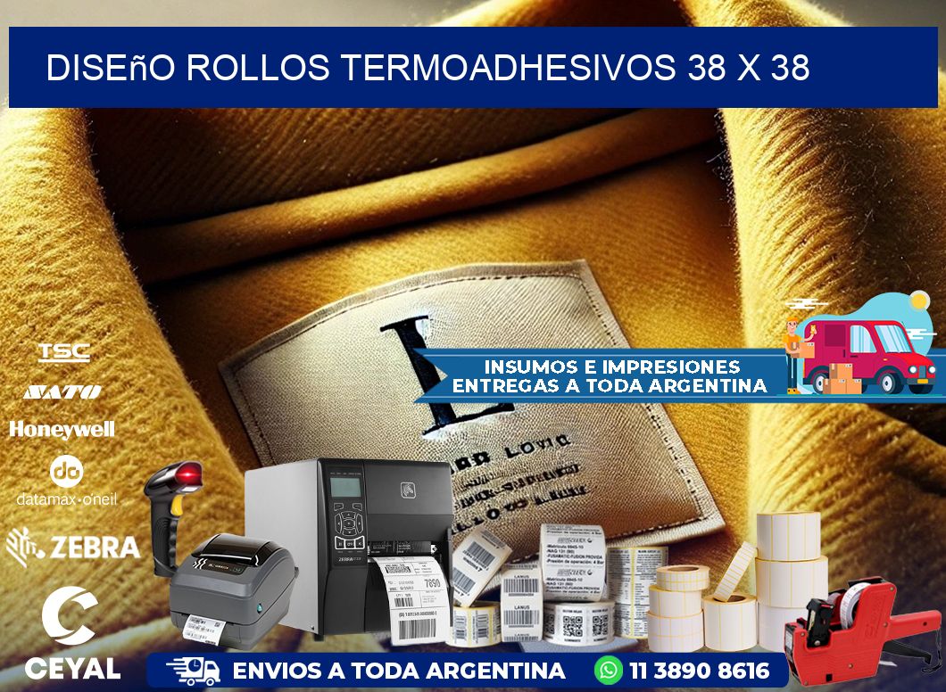 Diseño ROLLOS TERMOADHESIVOS 38 x 38
