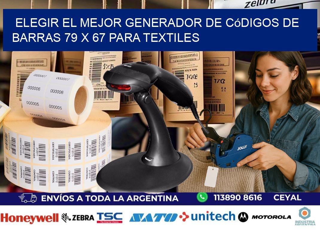 Elegir el Mejor Generador de Códigos de Barras 79 x 67 para Textiles