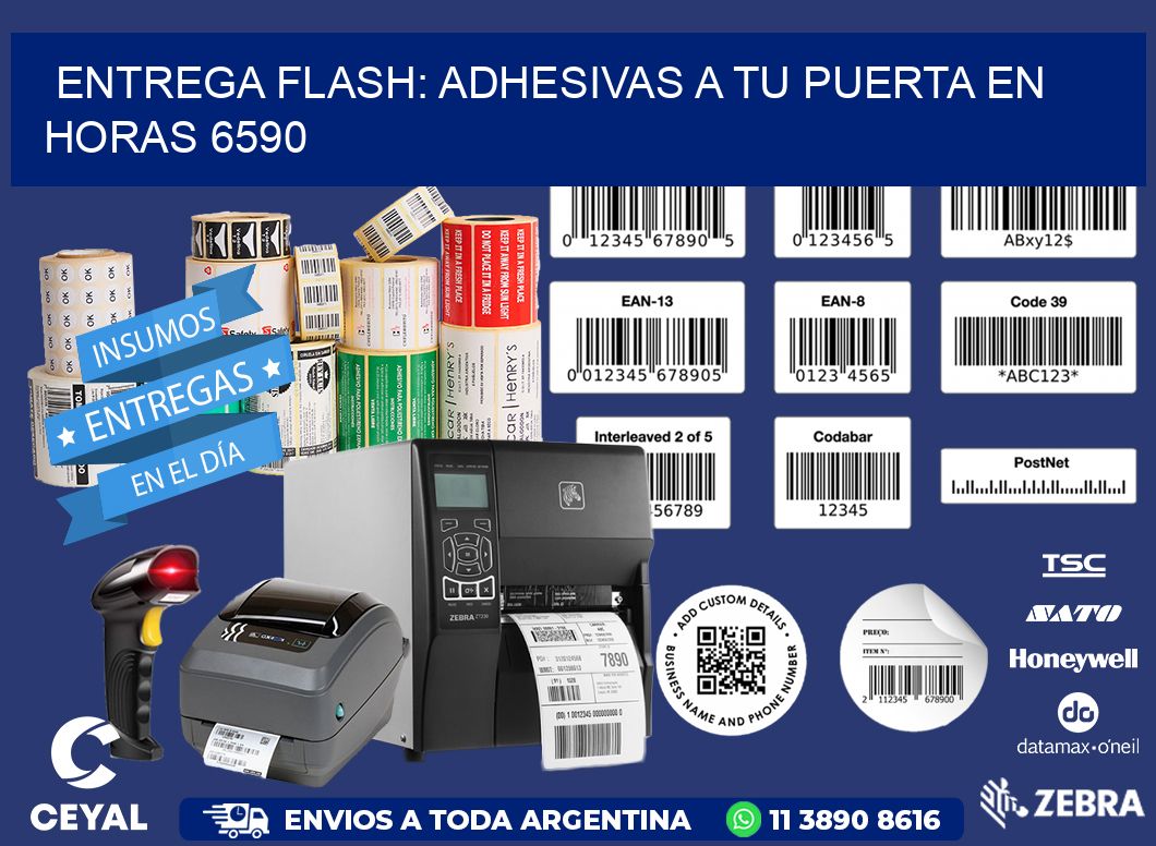Entrega Flash: Adhesivas A Tu Puerta en Horas 6590