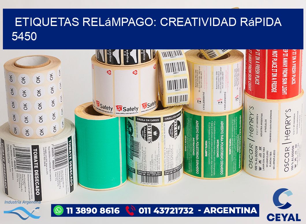 Etiquetas Relámpago: Creatividad Rápida 5450